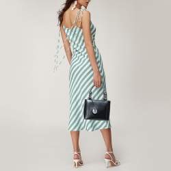 Pre Owned Dior Black Leather Malice Tote