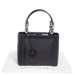 Pre Owned Dior Black Leather Malice Tote