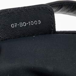 Pre Owned Dior Black Cannage Nylon Charming Lock Satchel