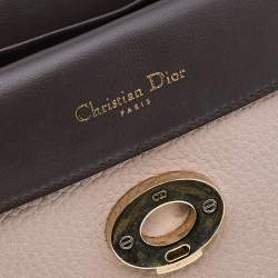 Pre Owned Dior Beige Leather Mini Be Dior Flap Bag
