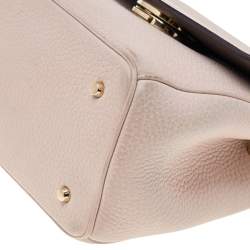 Pre Owned Dior Beige Leather Mini Be Dior Flap Bag