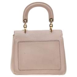 Pre Owned Dior Beige Leather Mini Be Dior Flap Bag