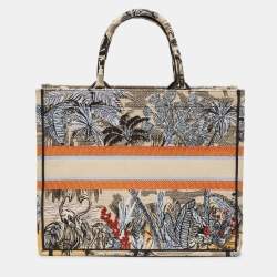 Dior Multicolor Toile De Jouy Tropicalia Embroidered Canvas Large Book Tote