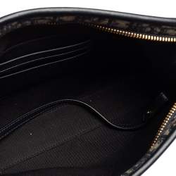 مملوكة مسبقًا Dior Blue/Beige Oblique Canvas 30 Montaigne Pouch