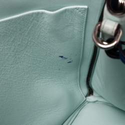 Pre Owned حقيبة يد توتس ديور ديوريسيمو شوبر كبيرة جلد أزرق كحلي