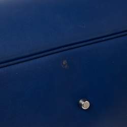 Pre Owned حقيبة يد توتس ديور ديوريسيمو شوبر كبيرة جلد أزرق كحلي