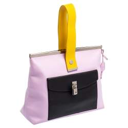 Pre Owned Dior Multicolor Leather Patch Pocket Oversized Clutch