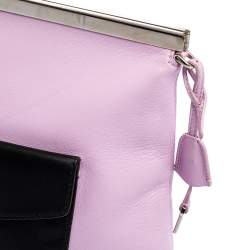 Pre Owned Dior Multicolor Leather Patch Pocket Oversized Clutch