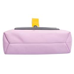 Pre Owned Dior Multicolor Leather Patch Pocket Oversized Clutch