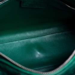 Pre Owned Dior Green Ostrich Large Lady Dior Tote