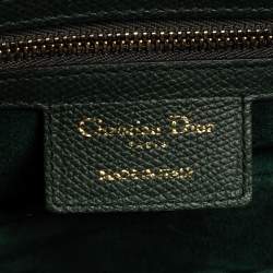 Pre Owned Dior Green Leather Saddle Bag