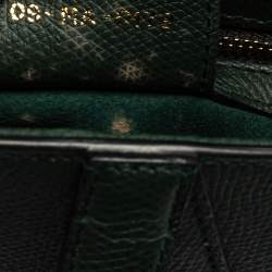 Pre Owned Dior Green Leather Saddle Bag