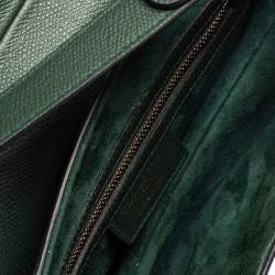 Pre Owned Dior Green Leather Saddle Bag