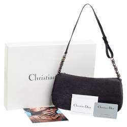 مملوكة مسبقًا   حقبة كتف ديور ماليس شعر حصان رصاصي داكن