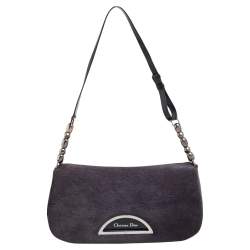 مملوكة مسبقًا   حقبة كتف ديور ماليس شعر حصان رصاصي داكن