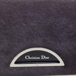 مملوكة مسبقًا   حقبة كتف ديور ماليس شعر حصان رصاصي داكن