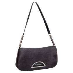 مملوكة مسبقًا   حقبة كتف ديور ماليس شعر حصان رصاصي داكن