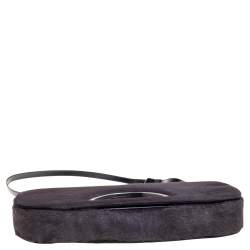 مملوكة مسبقًا   حقبة كتف ديور ماليس شعر حصان رصاصي داكن