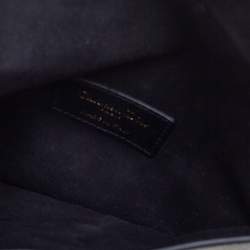 Pre Owned Dior Black Leather Saddle Belt Bag