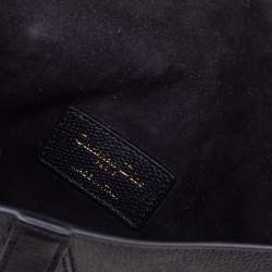 Pre Owned Dior Black Leather Saddle Belt Bag