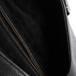 Pre Owned Dior Black Leather Saddle Shoulder Bag