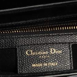 Pre Owned Dior Black Leather Saddle Shoulder Bag