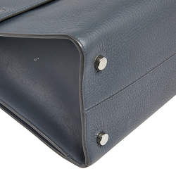 Pre Owned Dior Grey Leather Medium Diorever Tote