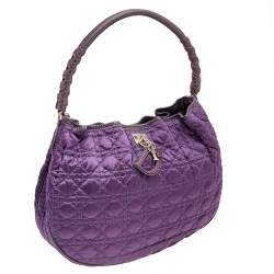 Pre Owned حقيبة هوبو ديور شارمينغ نايلون بنفسجي