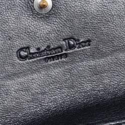 مملوكة مسبقًا Dior Black Cannage Leather Lady Dior Wallet on Chain