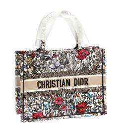Pre Owned Dior Multicolor Canvas Mille Fleurs Book Tote Bag