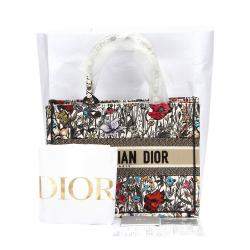 Pre Owned Dior Multicolor Canvas Mille Fleurs Book Tote Bag