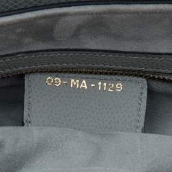 Pre Owned Dior Grey Leather Saddle Shoulder Bag