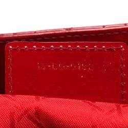 مملوكة مسبقًا Dior Red Patent Leather Large Lady Dior Tote Bag