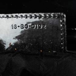 Pre Owned Dior Black Cannage Patent Leather Large Lady Dior Tote