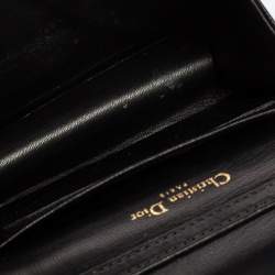 Pre Owned حقيبة كروس ديور ديوراما جلد كاناج أسود صغيرة