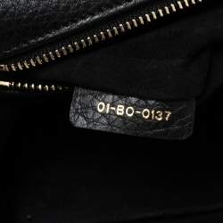 Pre Owned حقيبة كتف ديور ديوراما جلد أسود متوسطة بقلاب