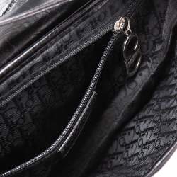 Pre Owned Dior Black Leather Saddle Piercing Bag