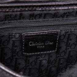 Pre Owned Dior Black Leather Saddle Piercing Bag