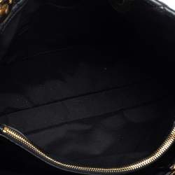 Pre Owned Dior Black Cannage Leather Soft Lady Dior Shopper Tote