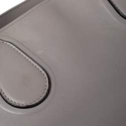 Pre Owned Dior Grey Leather Nappy Diaper Bag