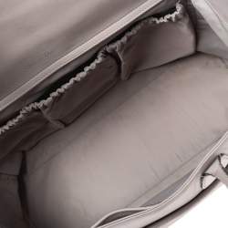 Pre Owned Dior Grey Leather Nappy Diaper Bag