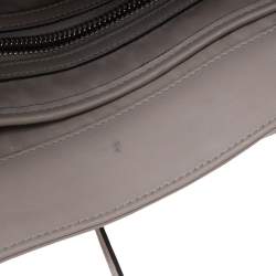 Pre Owned Dior Grey Leather Nappy Diaper Bag