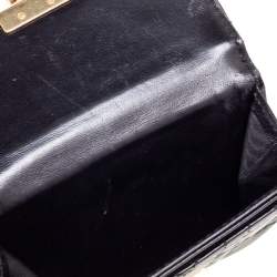 Dior Black Cannage Leather Addict Compact Wallet