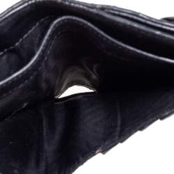 Dior Black Cannage Leather Addict Compact Wallet