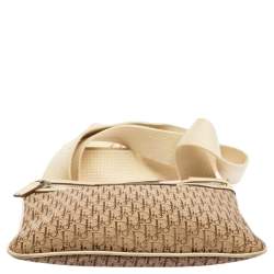 Pre Owned Dior Beige/Brown Oblique Jacquard Canvas Messenger Bag