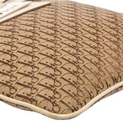 Pre Owned Dior Beige/Brown Oblique Jacquard Canvas Messenger Bag