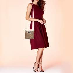 Pre Owned Dior Beige/Brown Oblique Jacquard Canvas Messenger Bag