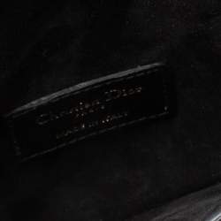 Pre Owned Dior Black Leather Saddle Belt Bag