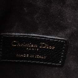 Pre Owned Dior Black Leather Saddle Belt Bag