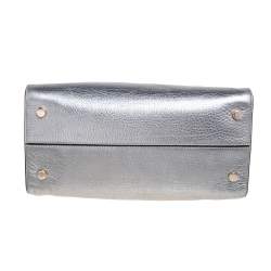 Pre Owned Dior Metallic Grained Leather Medium Diorever Tote